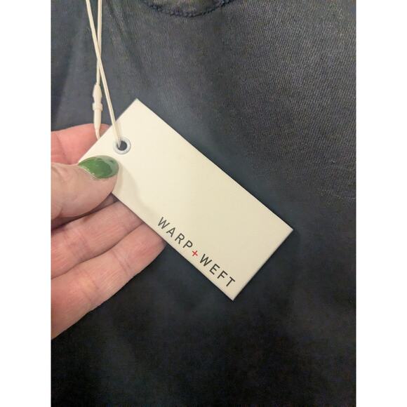 WARP + WEFT NWT Women's Plus Sized 14 Navy High JFK NYC Skinny Coated Denim $98 - Picture 4 of 10